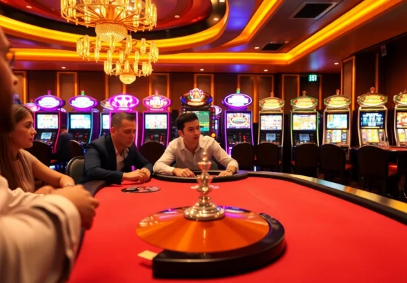 Experience the thrill of wins at the kp88 link poker table with exciting gameplay and vibrant casino lights.